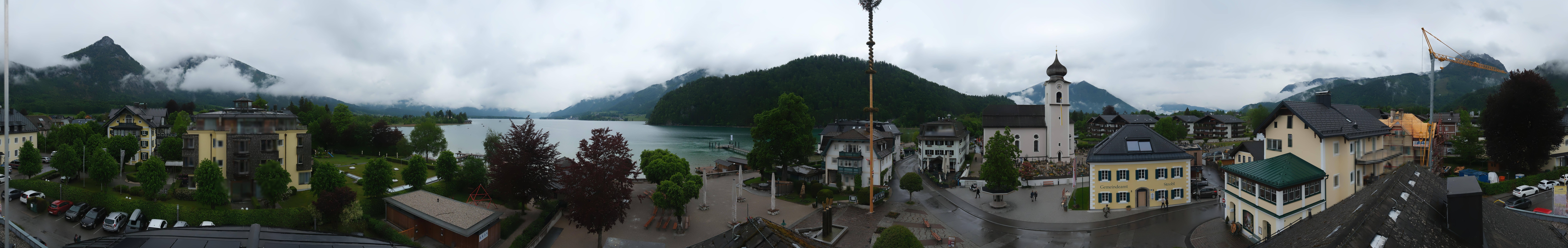 Archiv Foto Webcam Panoramasicht über Strobl