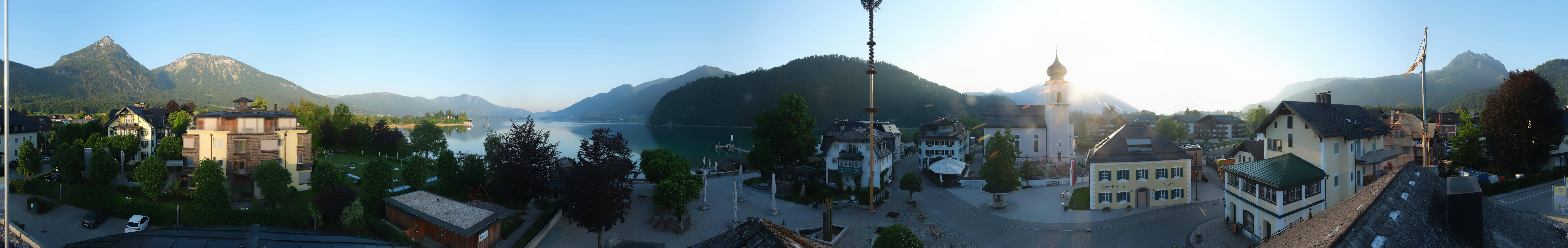 Archiv Foto Webcam Panoramasicht über Strobl