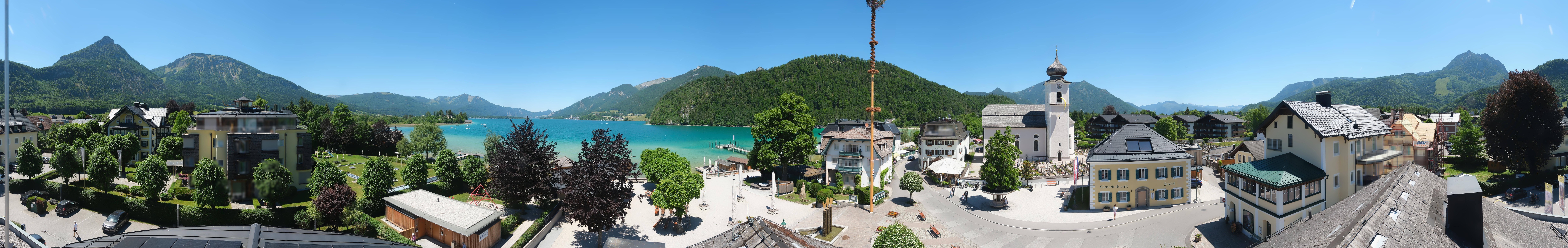 Archiv Foto Webcam Panoramasicht über Strobl