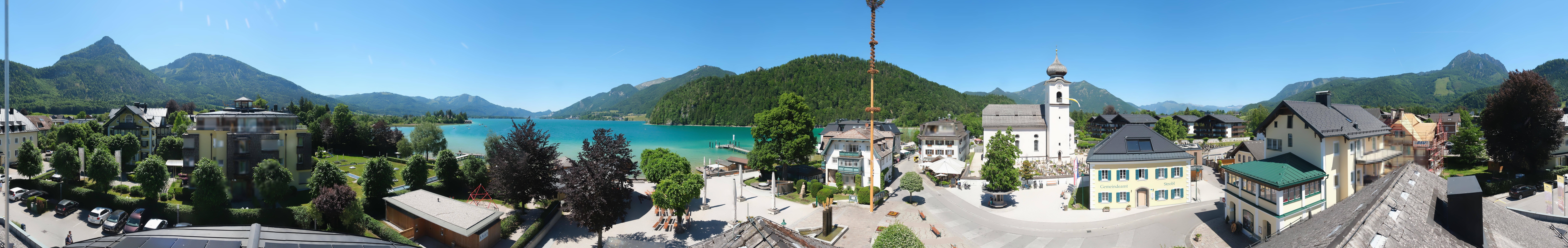 Archiv Foto Webcam Panoramasicht über Strobl