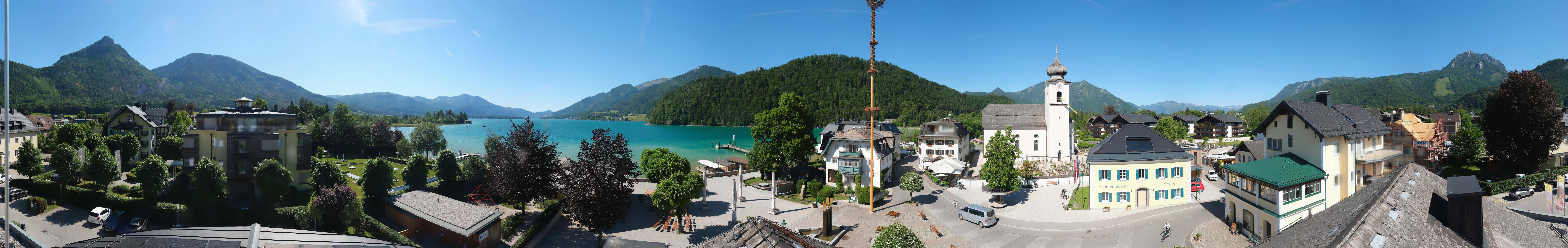 Archiv Foto Webcam Panoramasicht über Strobl