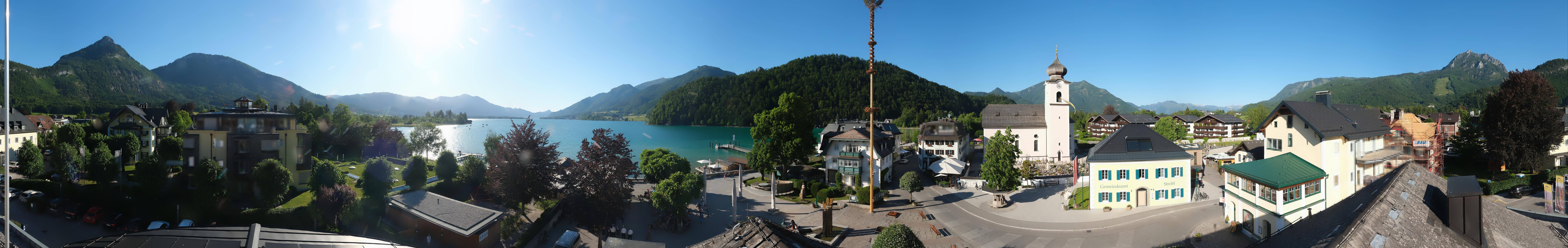 Archiv Foto Webcam Panoramasicht über Strobl