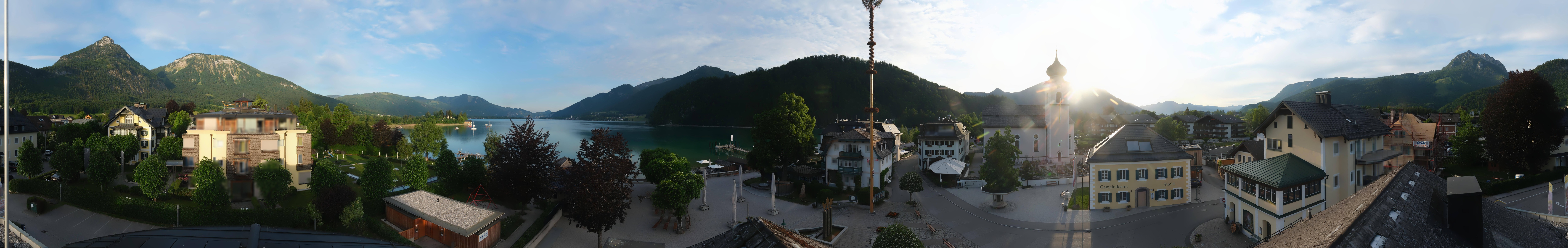 Archiv Foto Webcam Panoramasicht über Strobl