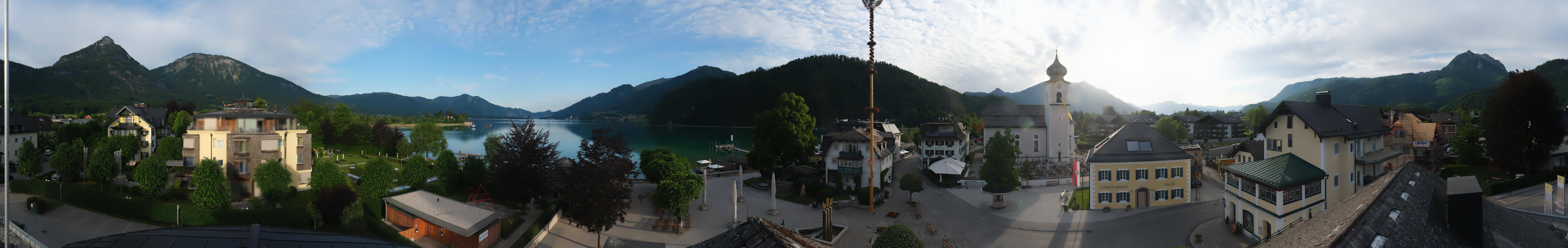 Archiv Foto Webcam Panoramasicht über Strobl