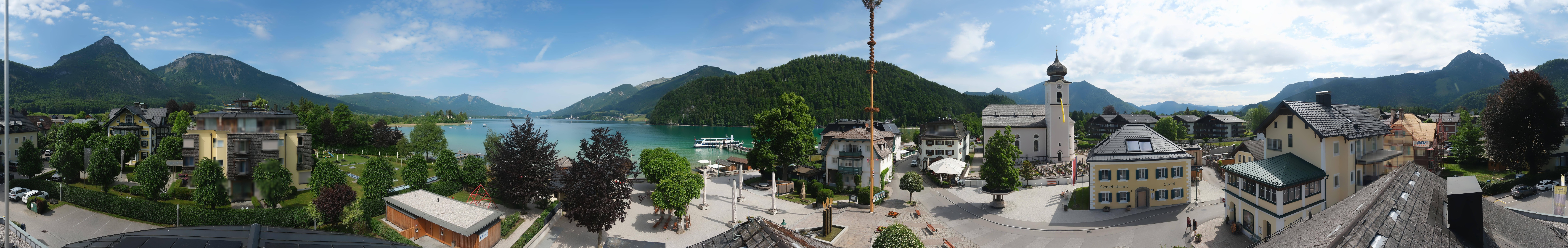 Archiv Foto Webcam Panoramasicht über Strobl