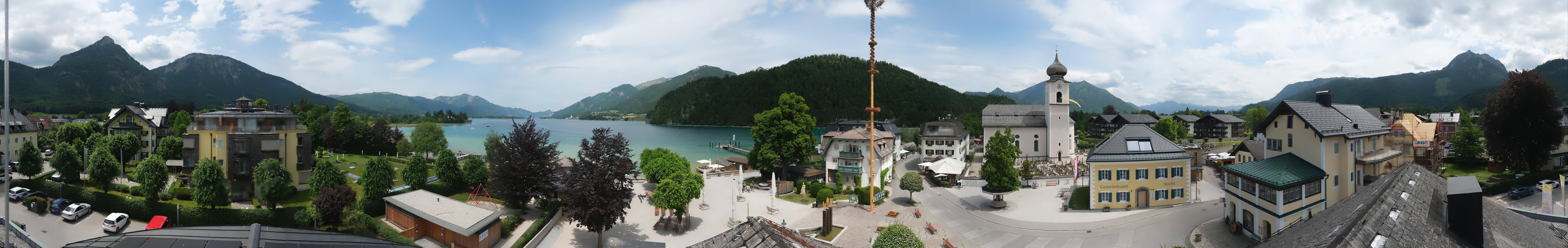 Archiv Foto Webcam Panoramasicht über Strobl