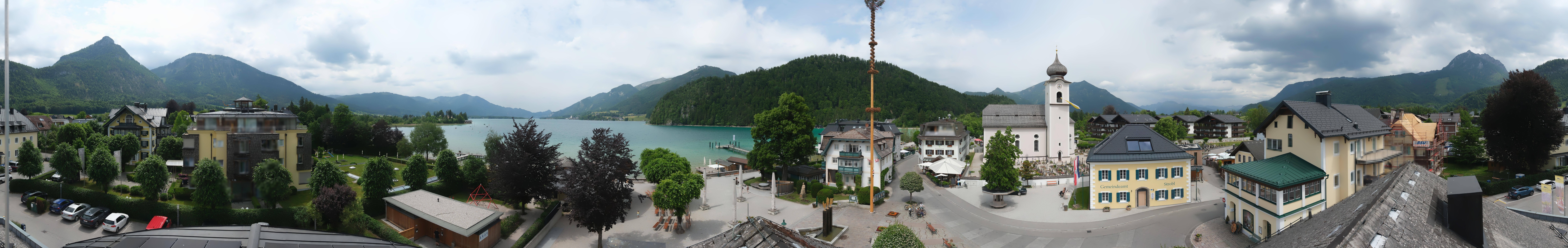 Archiv Foto Webcam Panoramasicht über Strobl