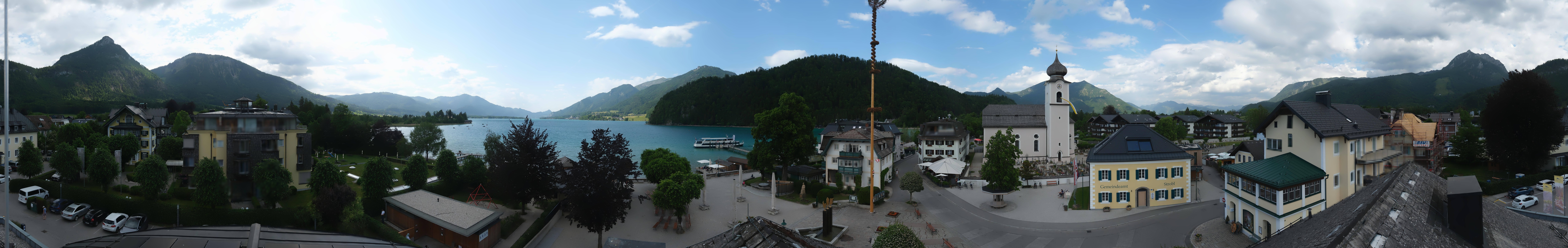 Archiv Foto Webcam Panoramasicht über Strobl
