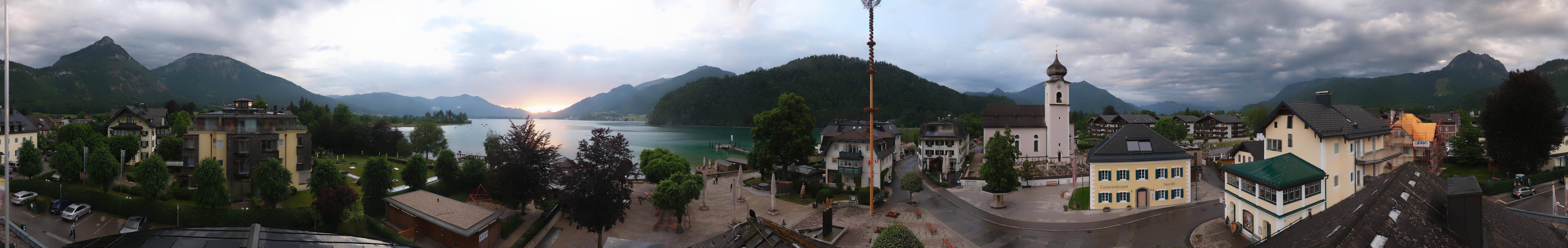 Archiv Foto Webcam Panoramasicht über Strobl