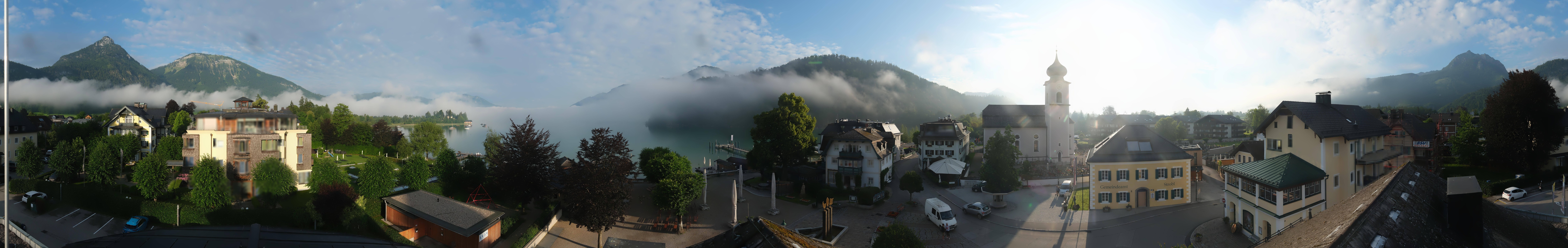 Archived image Webcam Panorama of village Strobl