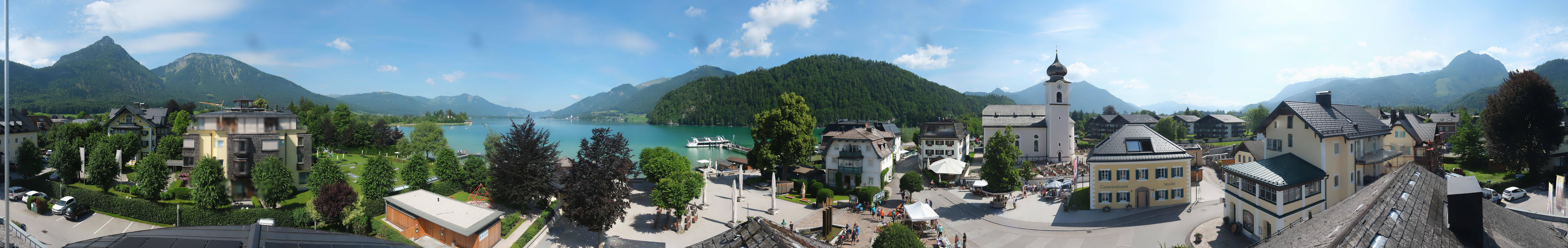 Archived image Webcam Panorama of village Strobl
