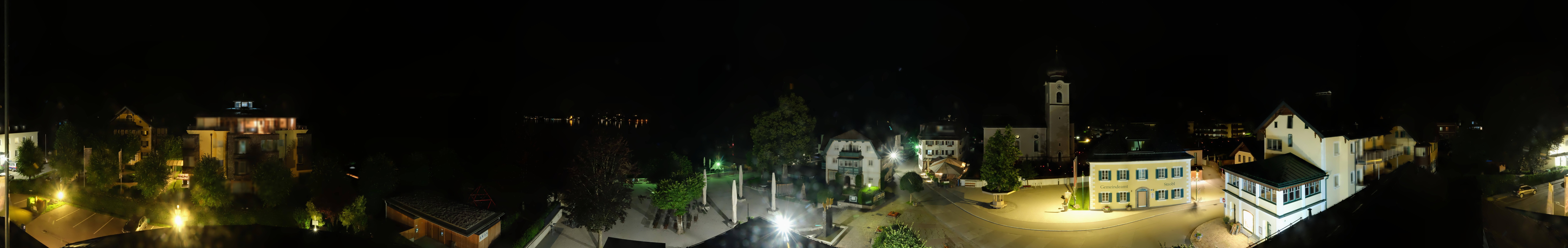Archived image Webcam Panorama of village Strobl