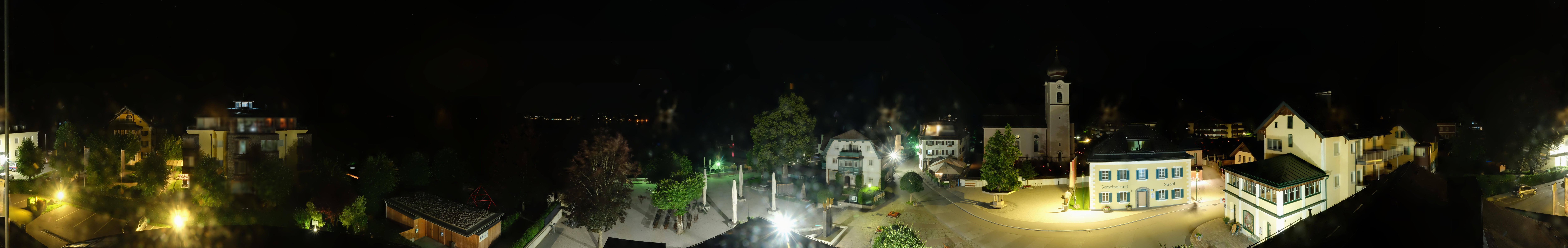 Archived image Webcam Panorama of village Strobl