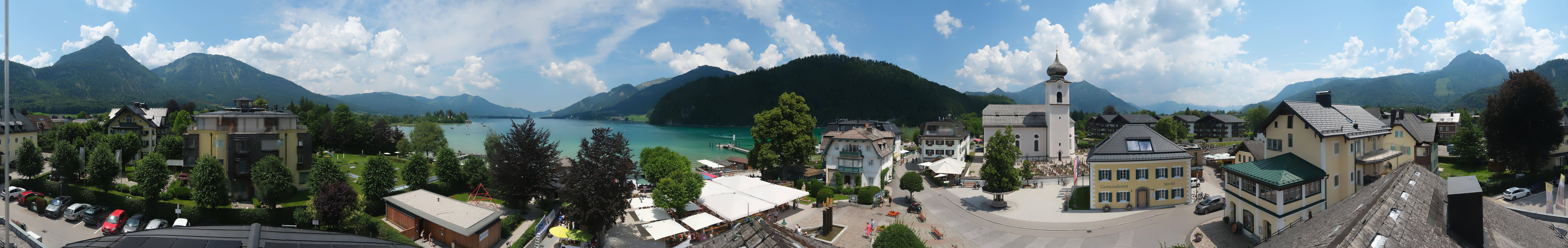 Archiv Foto Webcam Panoramasicht über Strobl