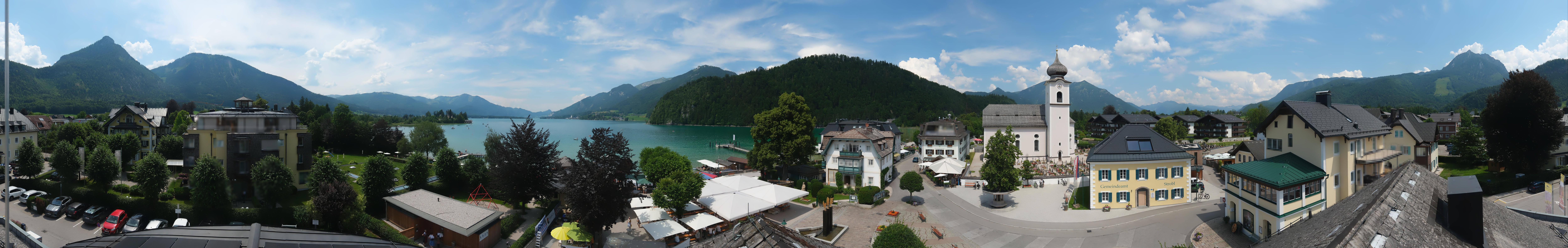 Archiv Foto Webcam Panoramasicht über Strobl