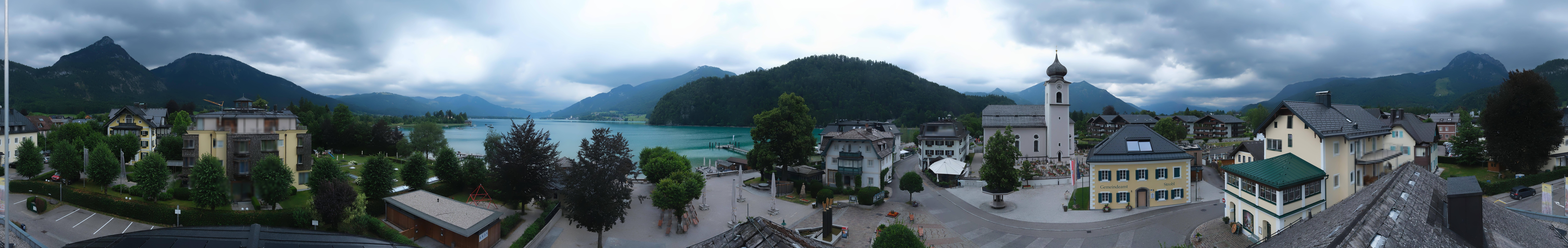 Archiv Foto Webcam Panoramasicht über Strobl