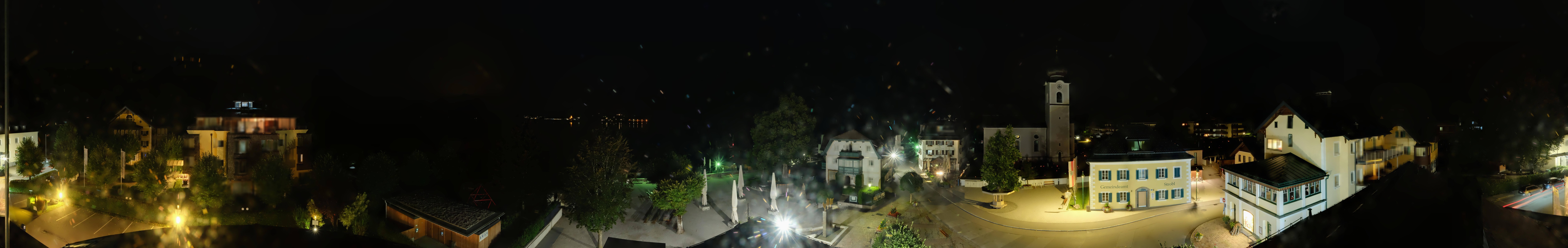 Archived image Webcam Panorama of village Strobl