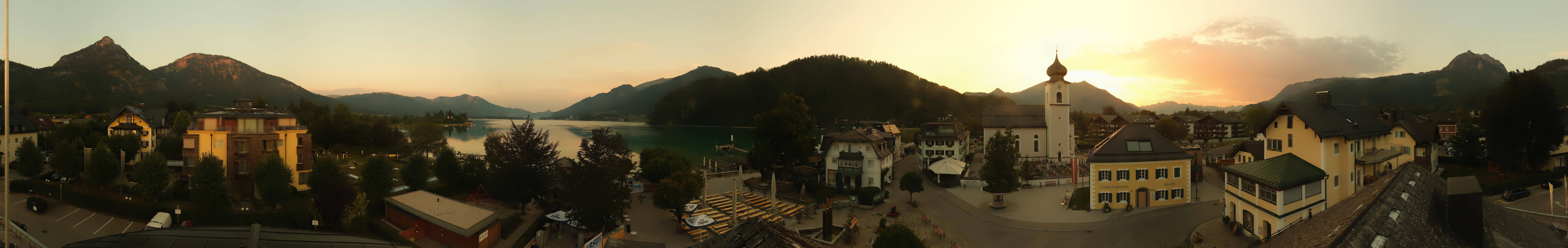 Archiv Foto Webcam Panoramasicht über Strobl