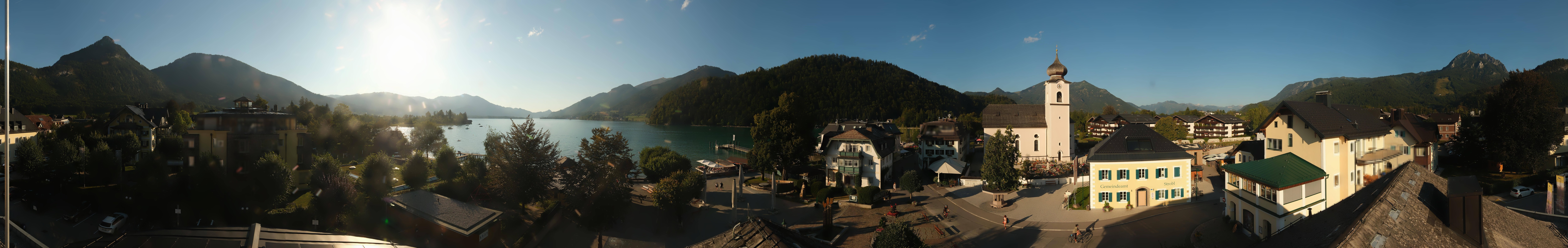 Archiv Foto Webcam Panoramasicht über Strobl