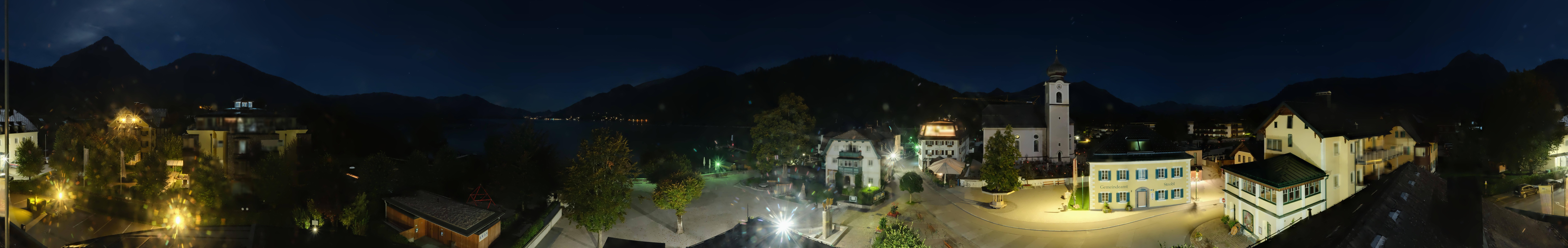 Archiv Foto Webcam Panoramasicht über Strobl