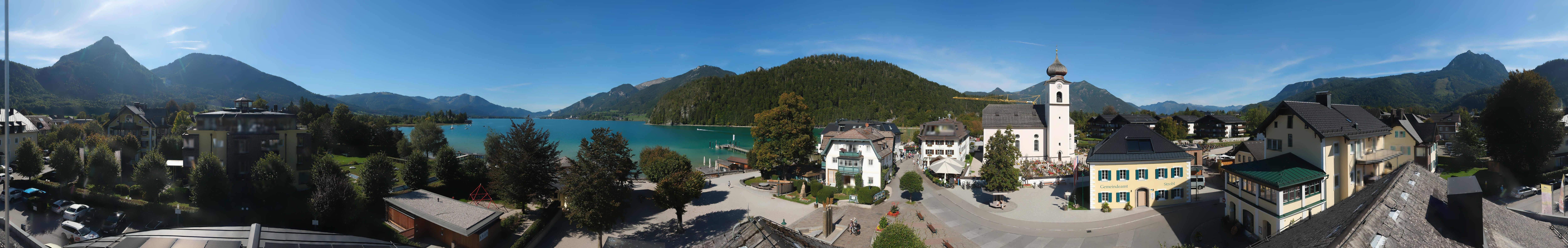 Archiv Foto Webcam Panoramasicht über Strobl
