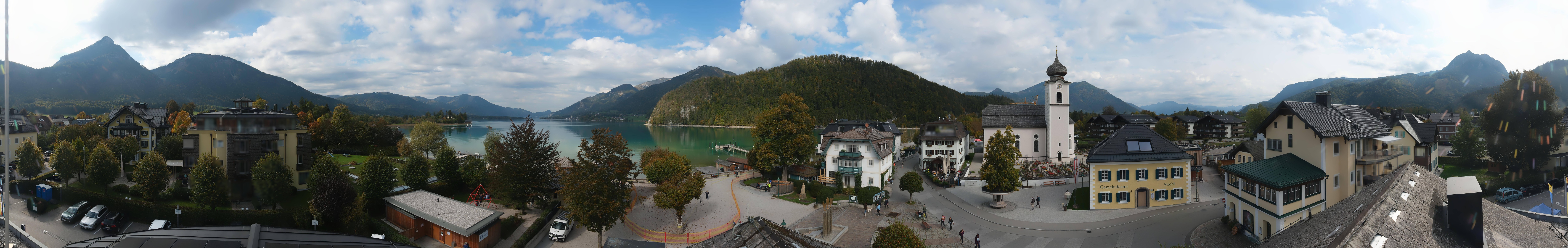 Archiv Foto Webcam Panoramasicht über Strobl