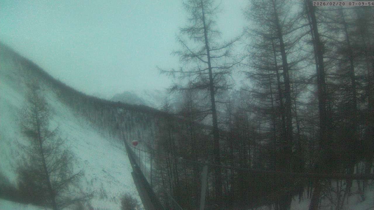 Archiv Foto Webcam Grächen: Charles Kuonen Hängebrücke