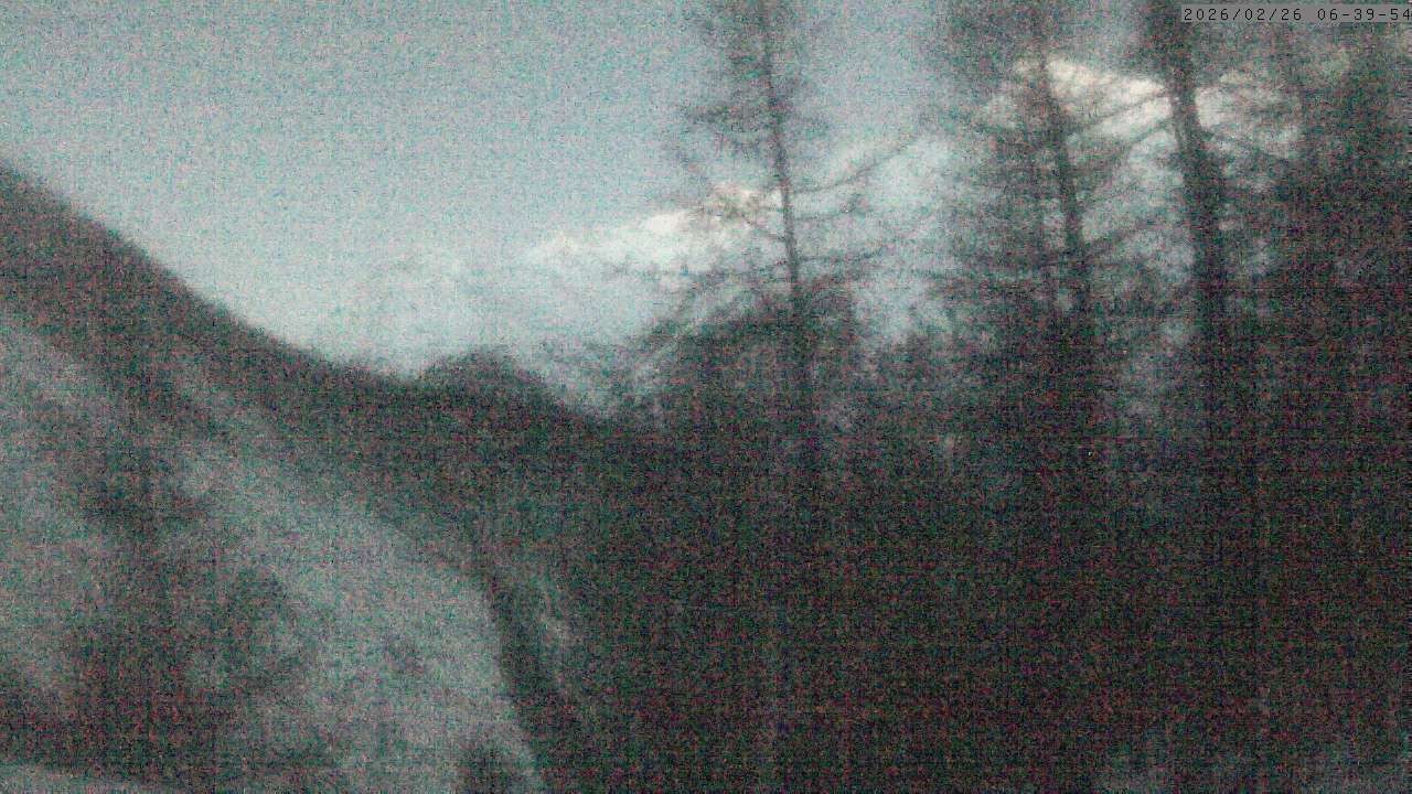 Archived image Webcam Grächen - View Suspension Bridge Charles Kuonen