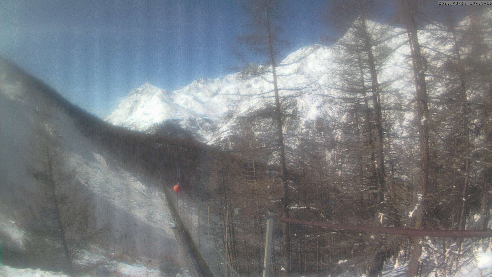 Archiv Foto Webcam Grächen: Charles Kuonen Hängebrücke