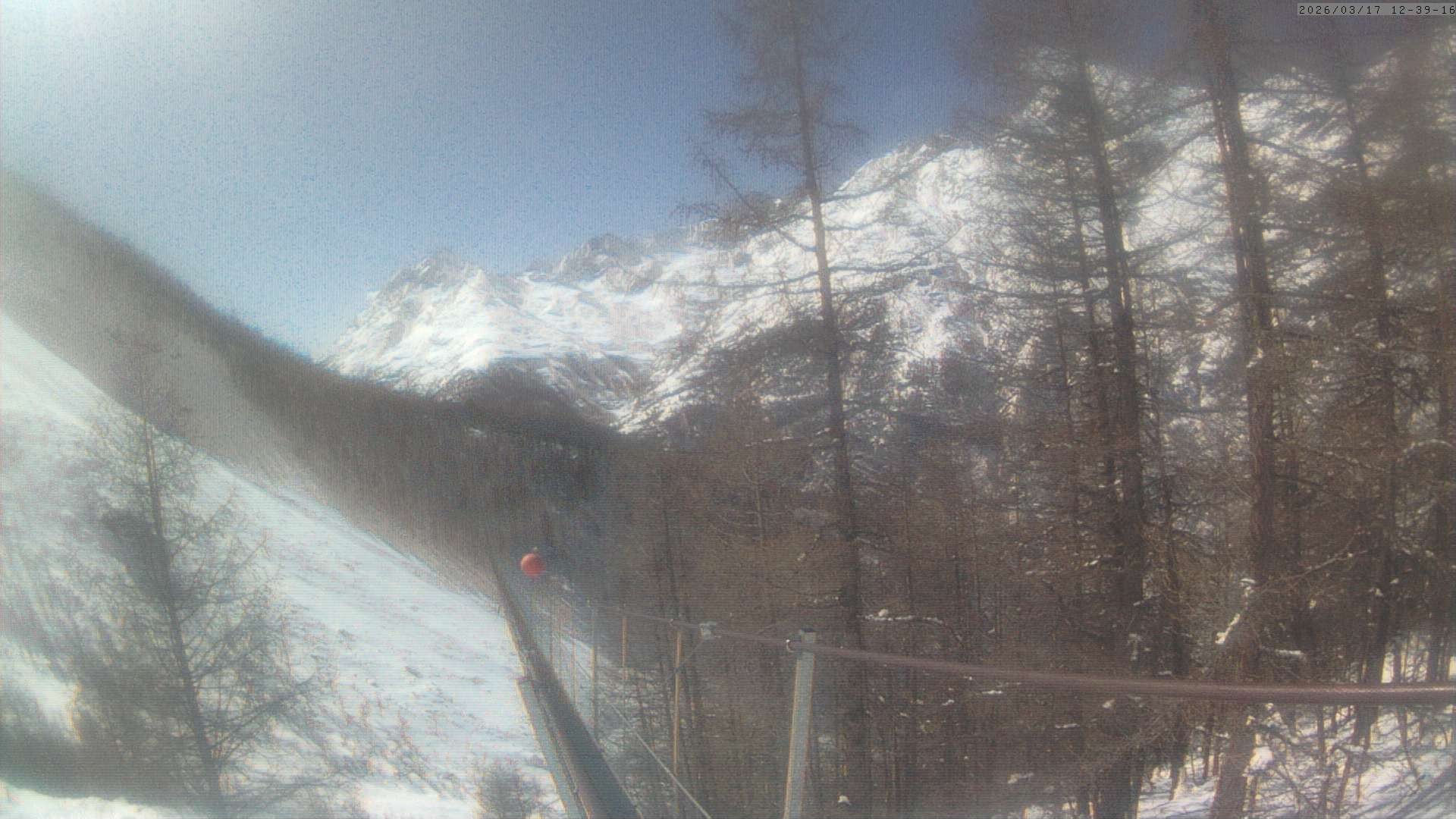 Archiv Foto Webcam Grächen: Charles Kuonen Hängebrücke