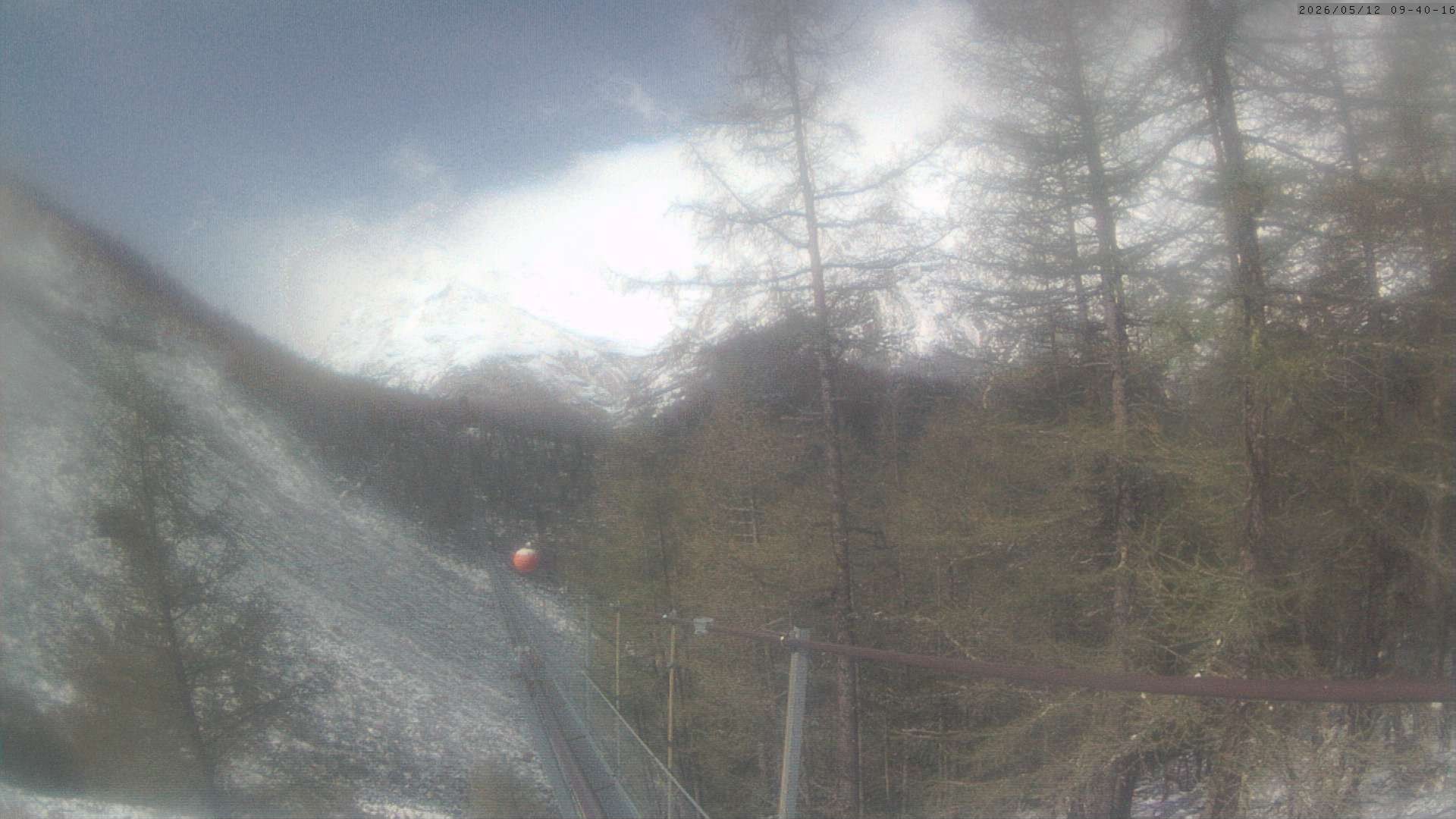 Archiv Foto Webcam Grächen: Charles Kuonen Hängebrücke
