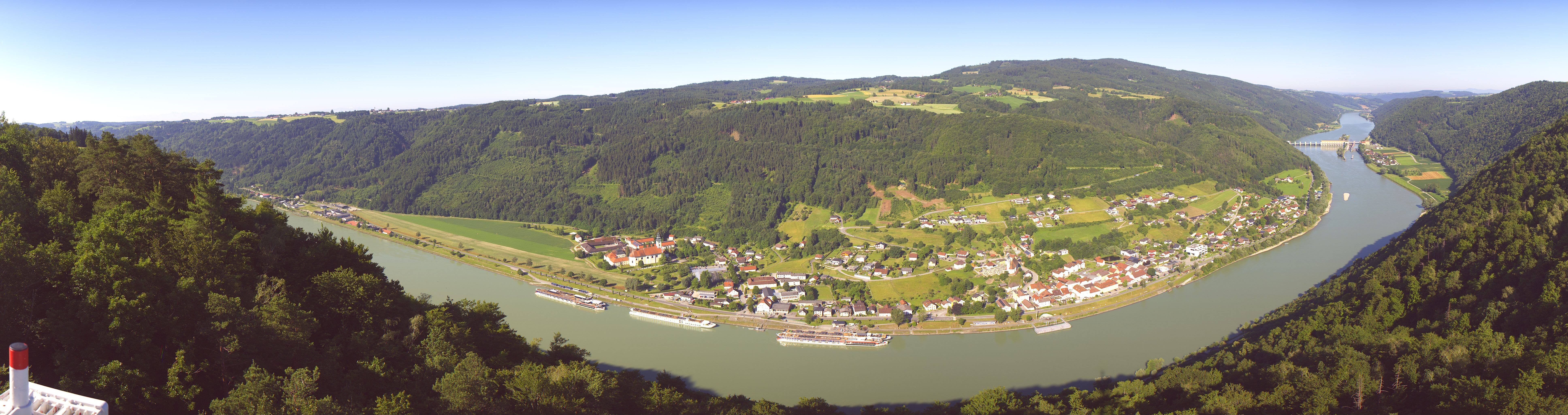 Archiv Foto Webcam Blick auf die Donau vom Penzenstein