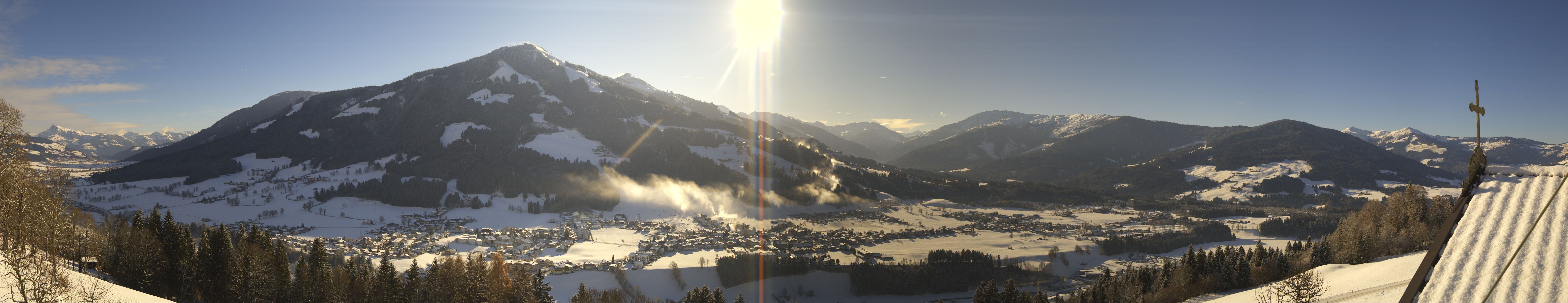 Archiv Foto Webcam Dorfkamera über Westendorf am Wilden Kaiser