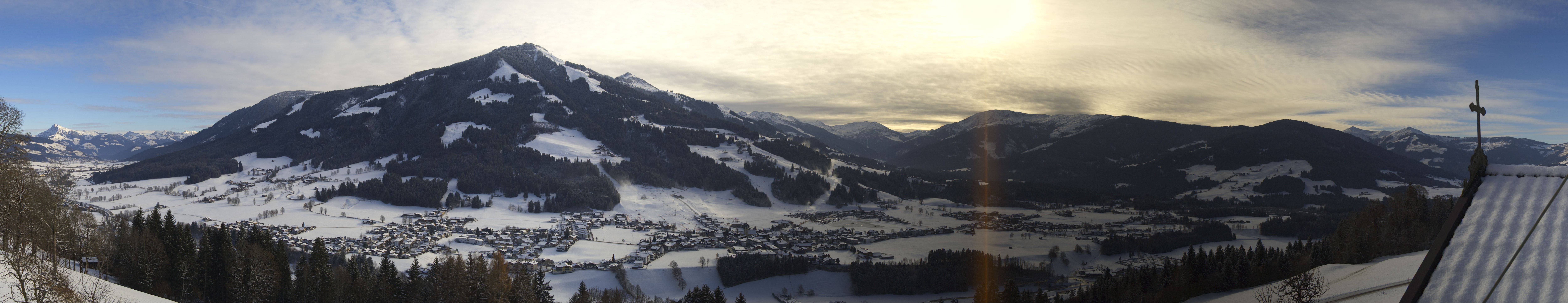Archiv Foto Webcam Dorfkamera über Westendorf am Wilden Kaiser