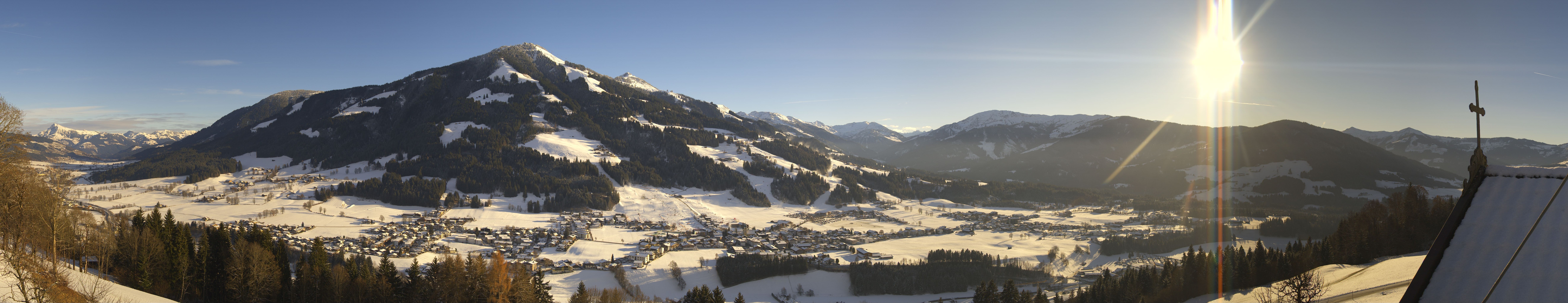 Archiv Foto Webcam Dorfkamera über Westendorf am Wilden Kaiser