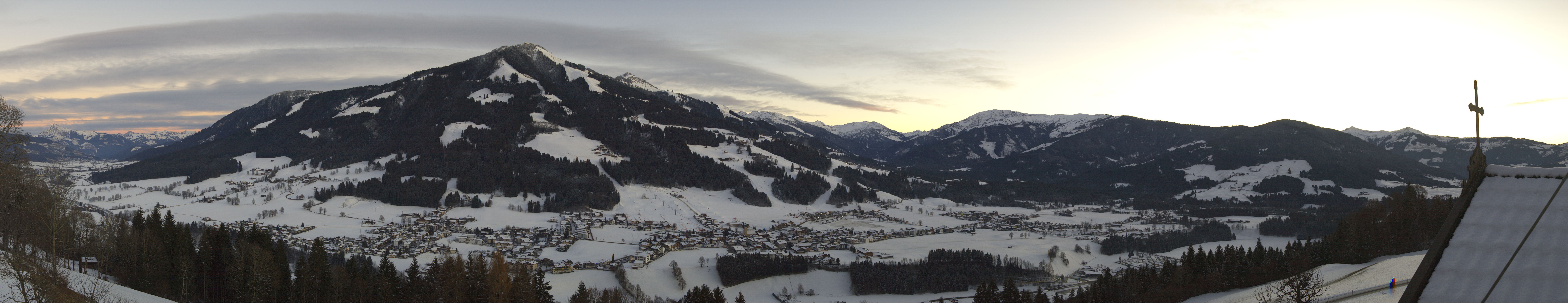Archiv Foto Webcam Dorfkamera über Westendorf am Wilden Kaiser