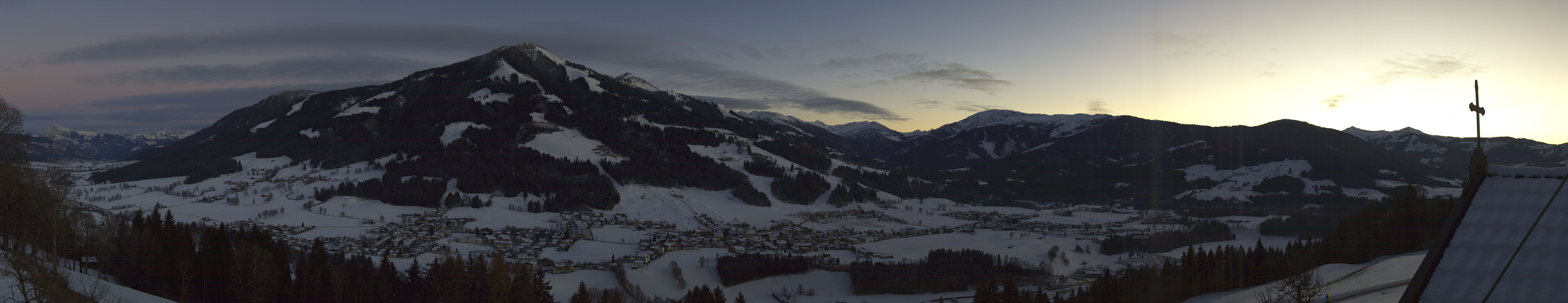 Archiv Foto Webcam Dorfkamera über Westendorf am Wilden Kaiser