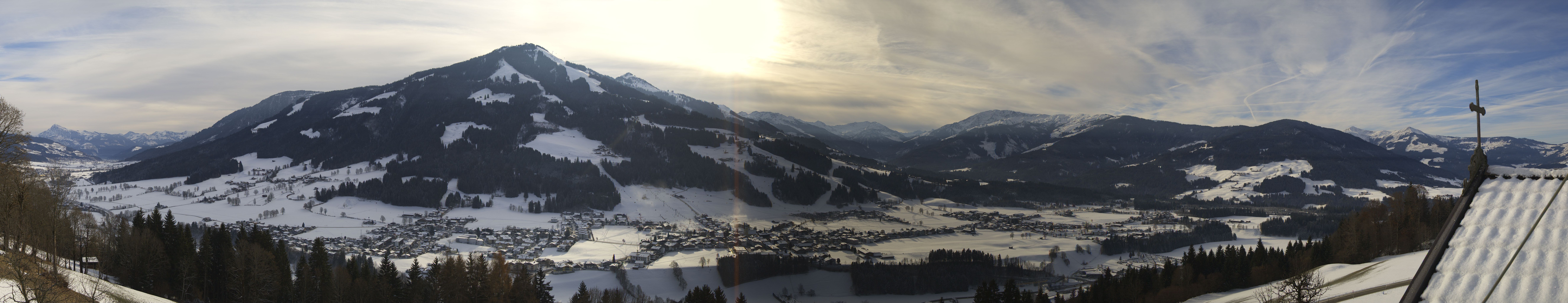 Archiv Foto Webcam Dorfkamera über Westendorf am Wilden Kaiser