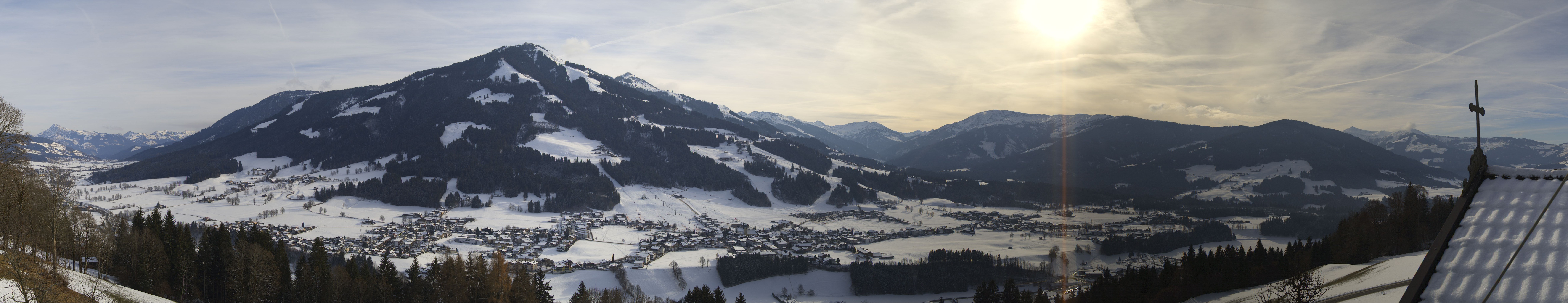 Archiv Foto Webcam Dorfkamera über Westendorf am Wilden Kaiser