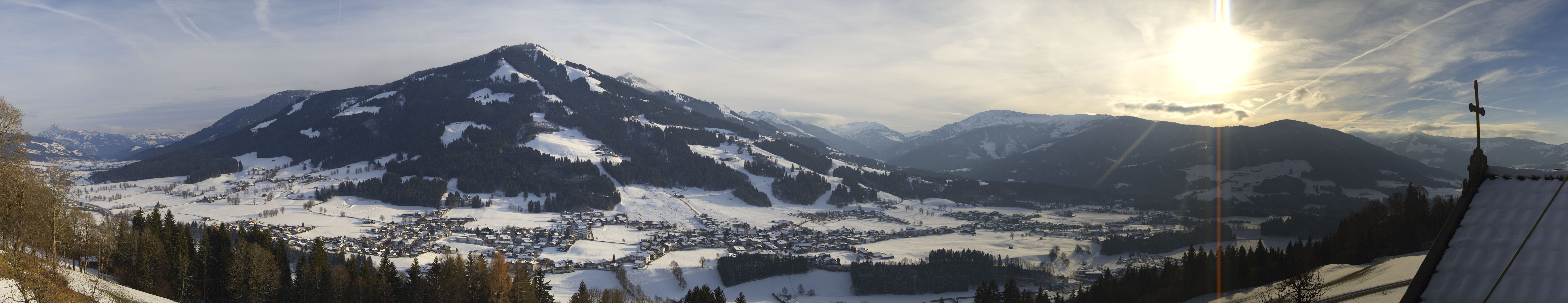 Archiv Foto Webcam Dorfkamera über Westendorf am Wilden Kaiser