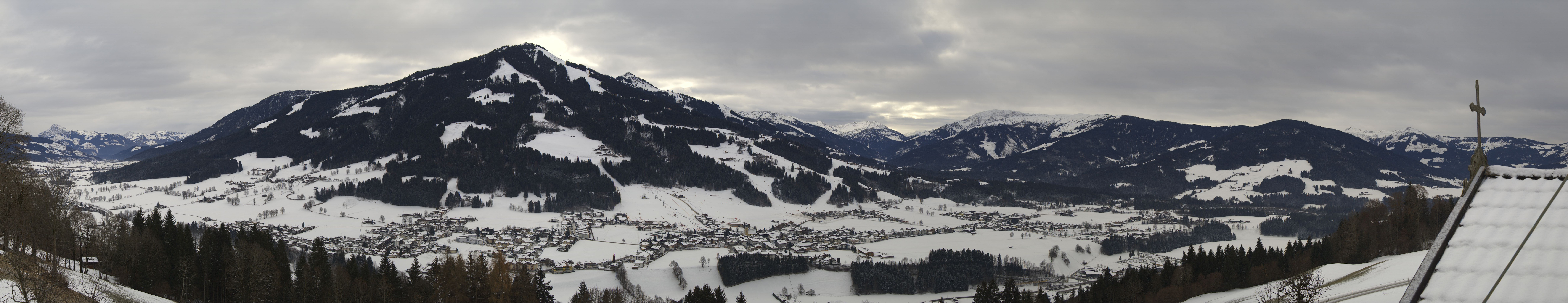 Archiv Foto Webcam Dorfkamera über Westendorf am Wilden Kaiser
