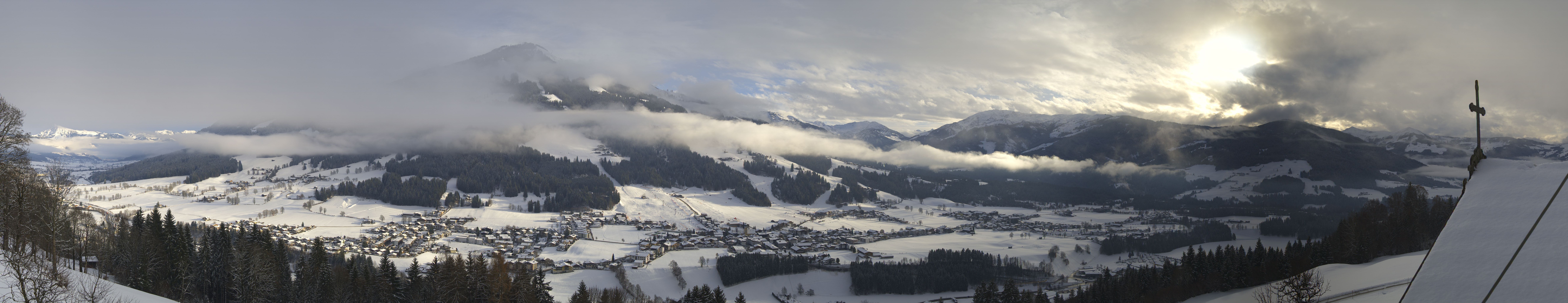 Archiv Foto Webcam Dorfkamera über Westendorf am Wilden Kaiser