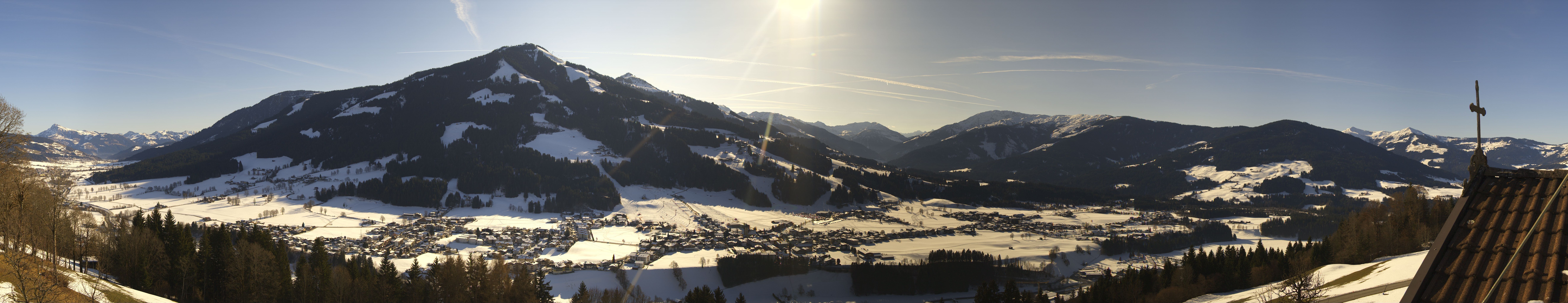 Archiv Foto Webcam Dorfkamera über Westendorf am Wilden Kaiser