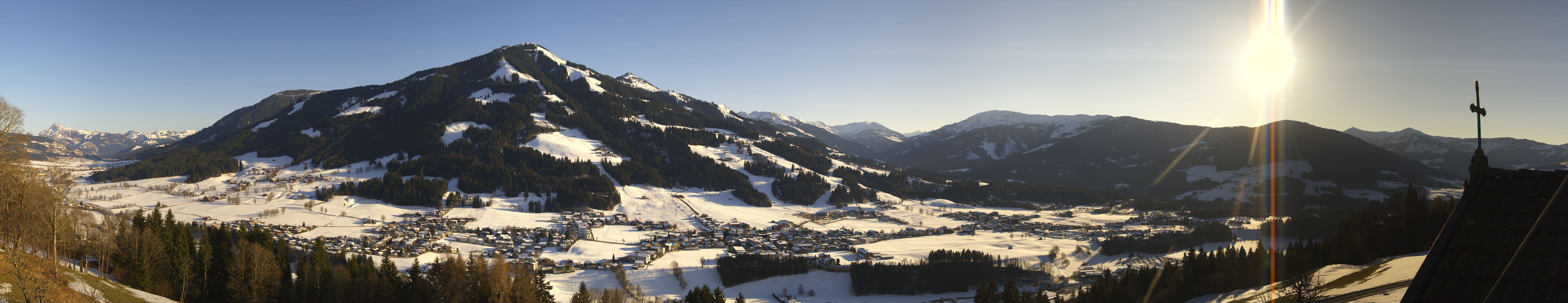 Archiv Foto Webcam Dorfkamera über Westendorf am Wilden Kaiser