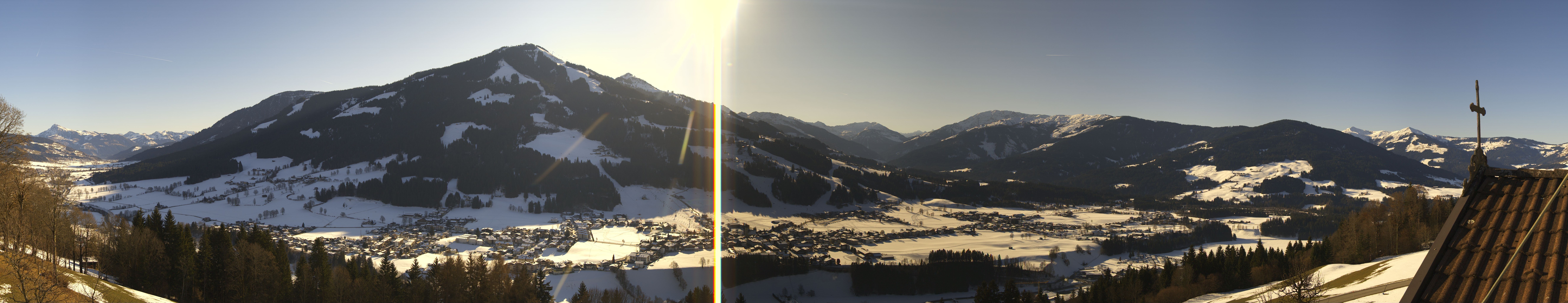 Archiv Foto Webcam Dorfkamera über Westendorf am Wilden Kaiser