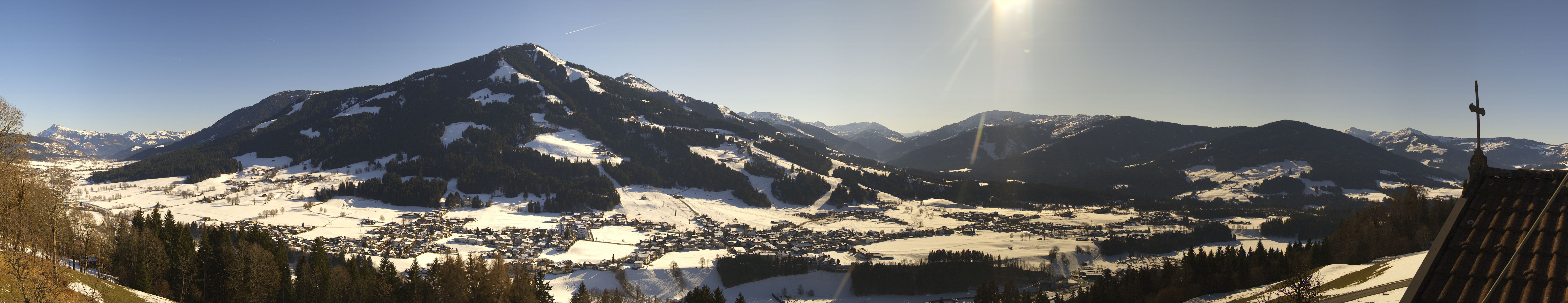 Archiv Foto Webcam Dorfkamera über Westendorf am Wilden Kaiser