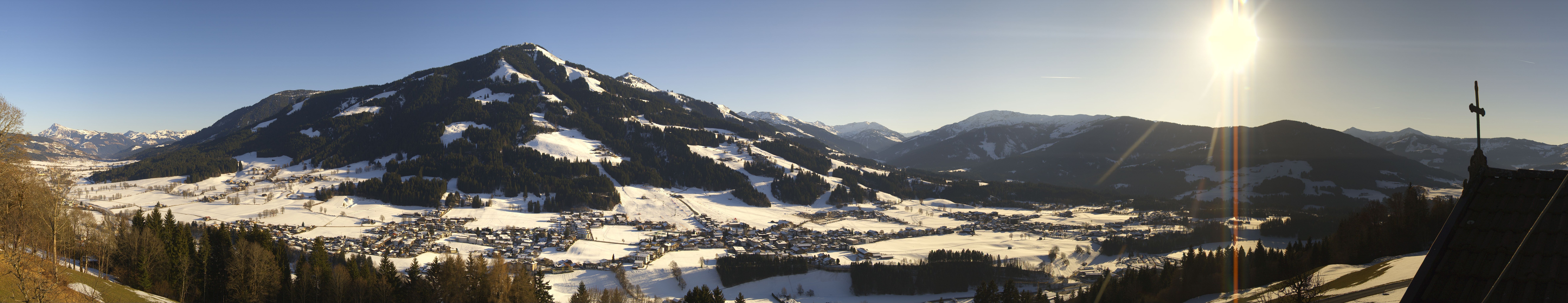Archiv Foto Webcam Dorfkamera über Westendorf am Wilden Kaiser