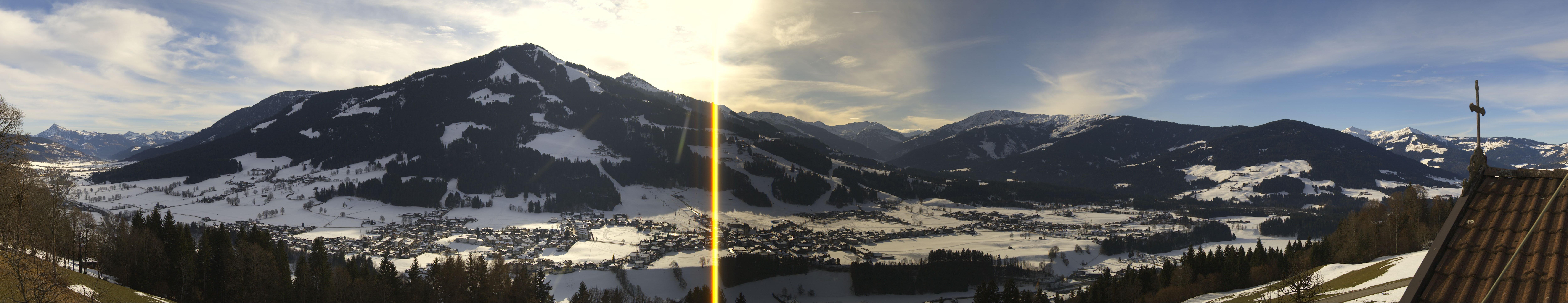 Archiv Foto Webcam Dorfkamera über Westendorf am Wilden Kaiser