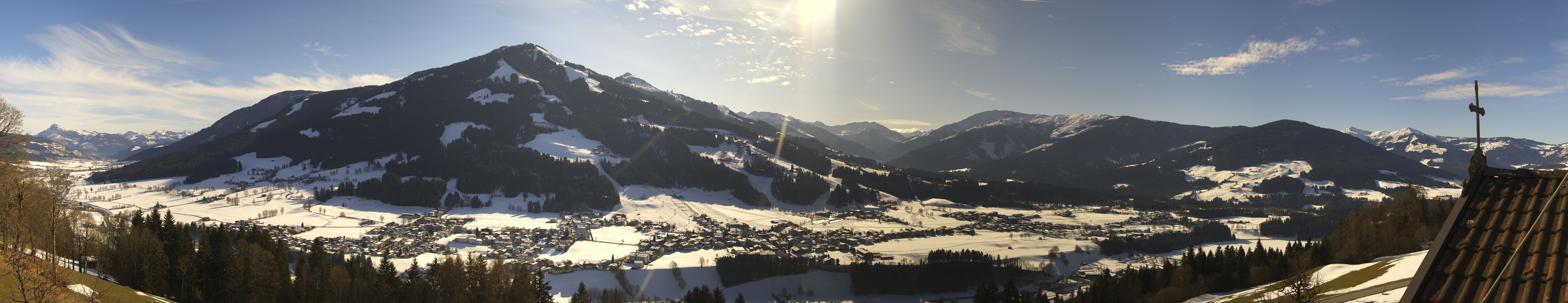 Archiv Foto Webcam Dorfkamera über Westendorf am Wilden Kaiser