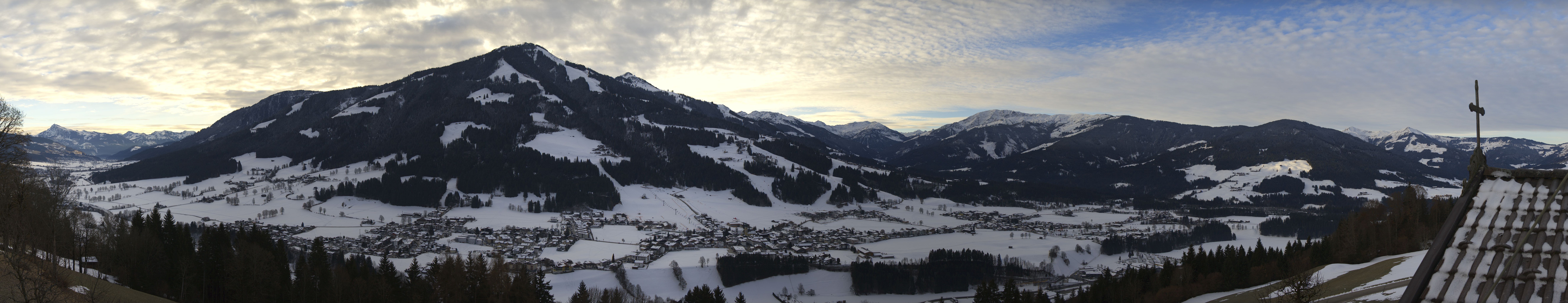 Archiv Foto Webcam Dorfkamera über Westendorf am Wilden Kaiser